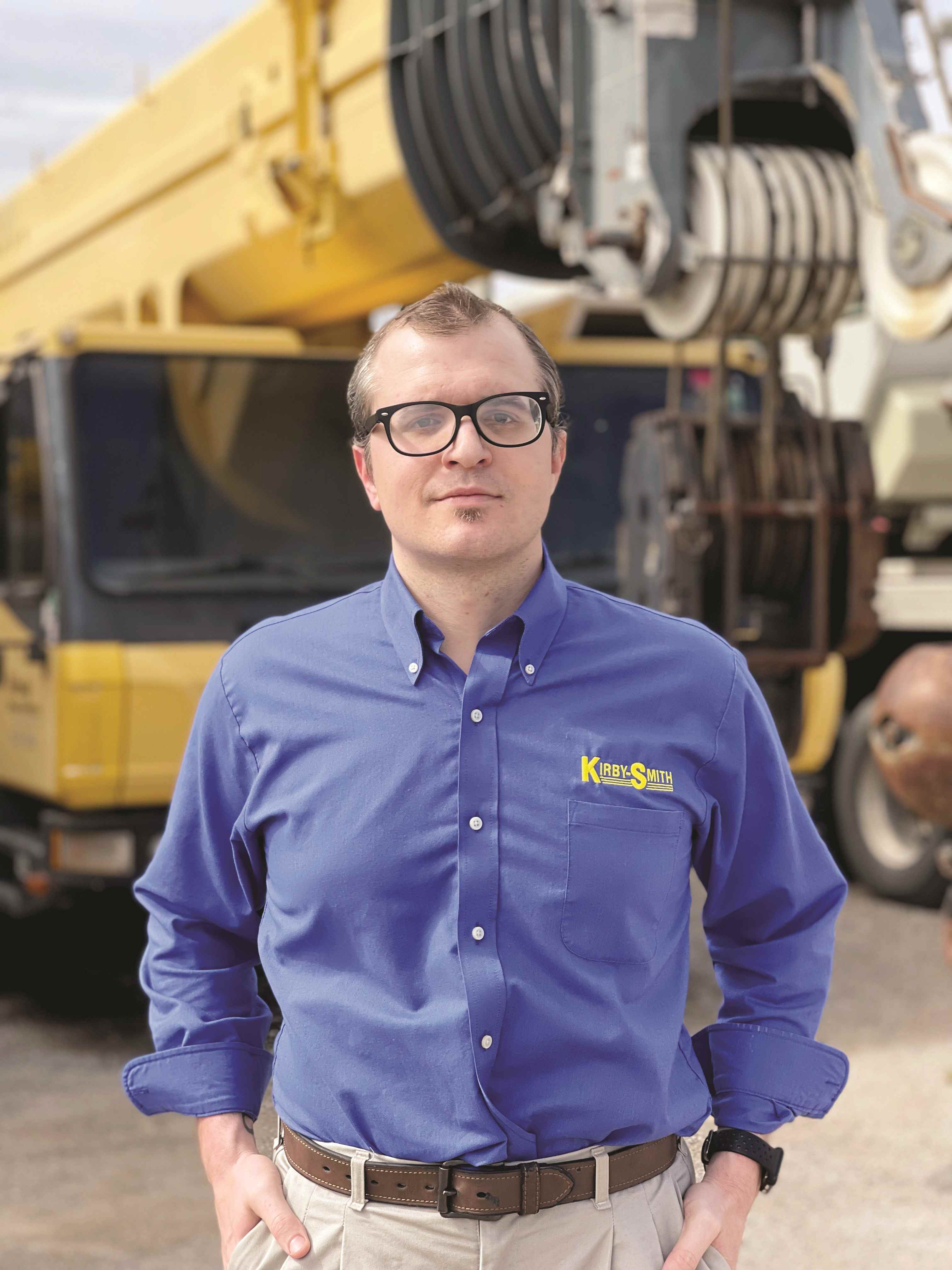 Matt Long helps Kirby-Smith Crane Division